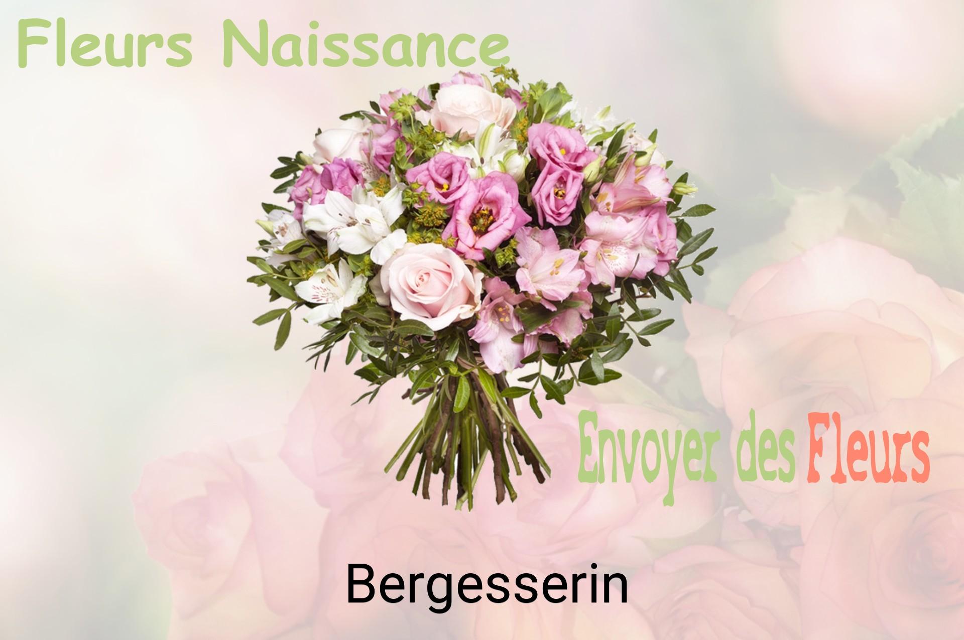 Bouquet de fleurs de naissance livré à Bergesserin
